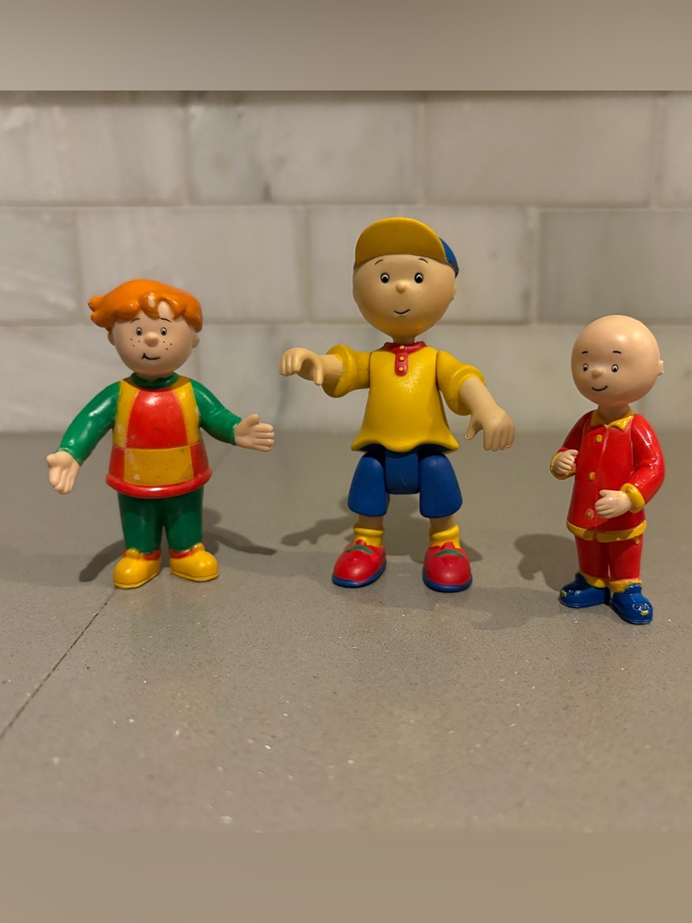 Vintage 2000s Caillou & Leo Action Figure Set | CINAR Irwin Toys